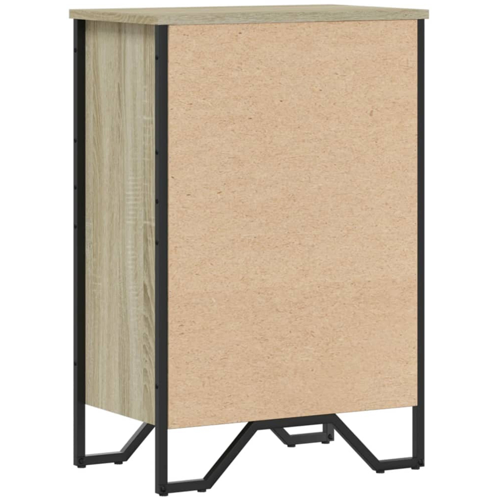 vidaXL 2 Shelf Sonoma Oak Small Bookcase Image 5
