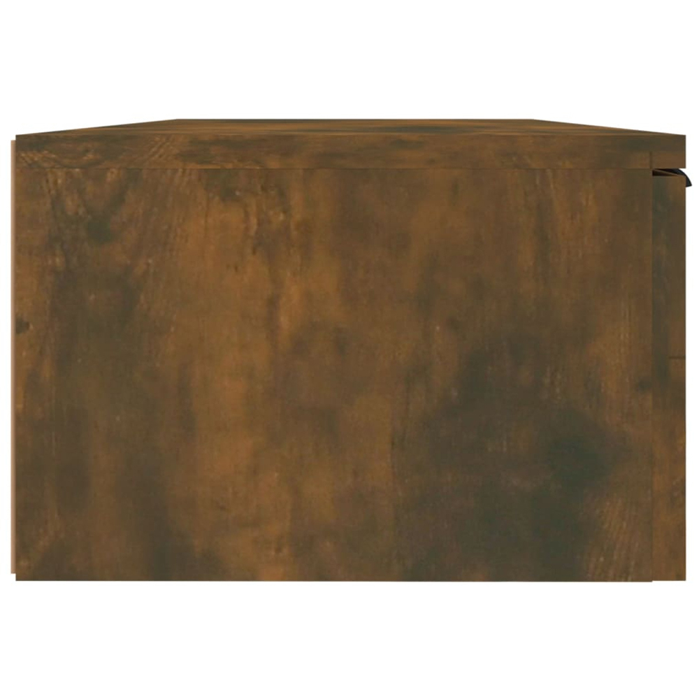 vidaXL 2 Drawer Smoked Oak Wall Cabinet Set of 2 Image 9