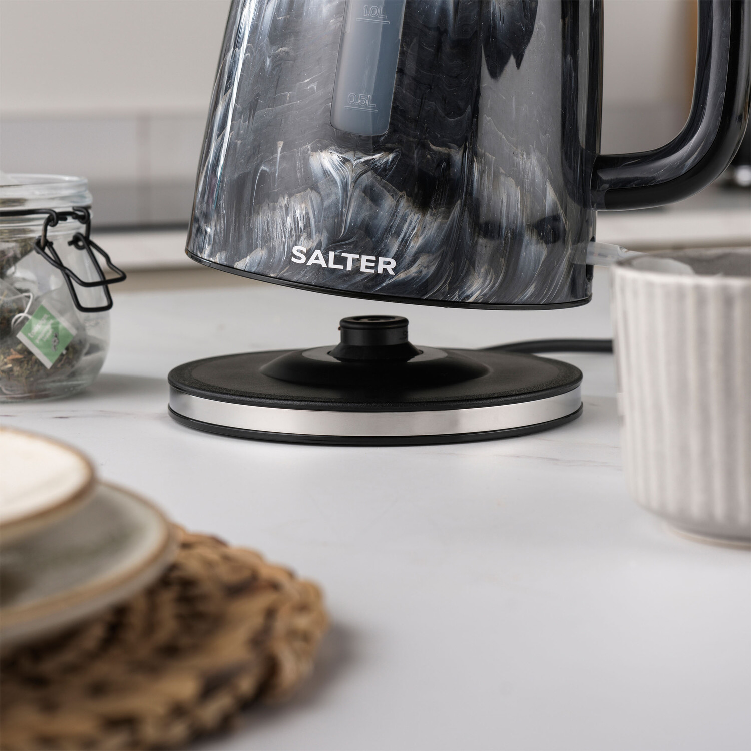 Salter Marble Rapid Boil Kettle - Black Image 6