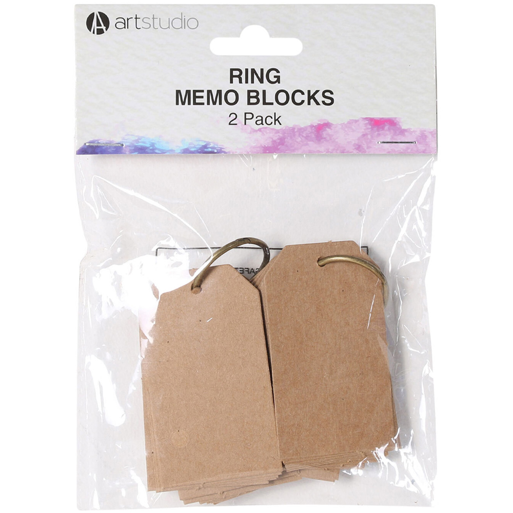 Pack of Two Art Studio Ring Memo Blocks Image