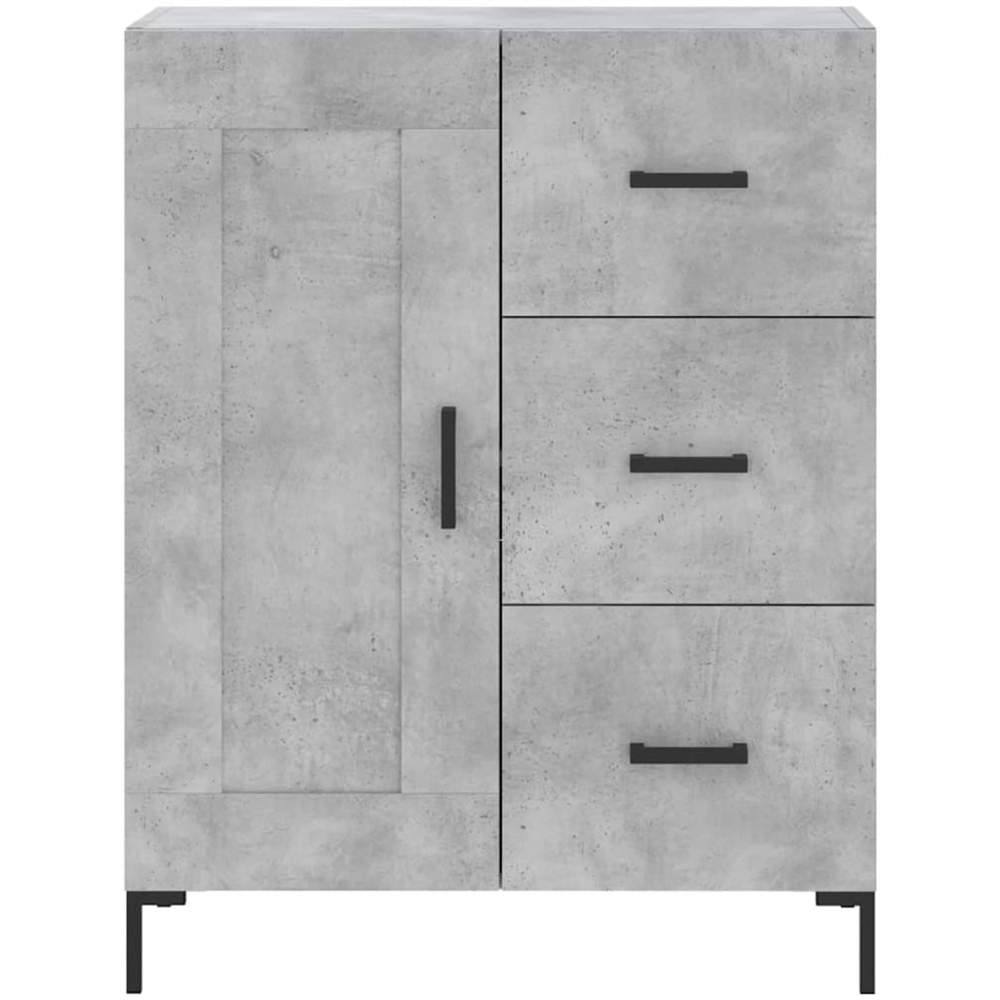 vidaXL 3 Door 3 Drawer Concrete Grey Highboard Image 8
