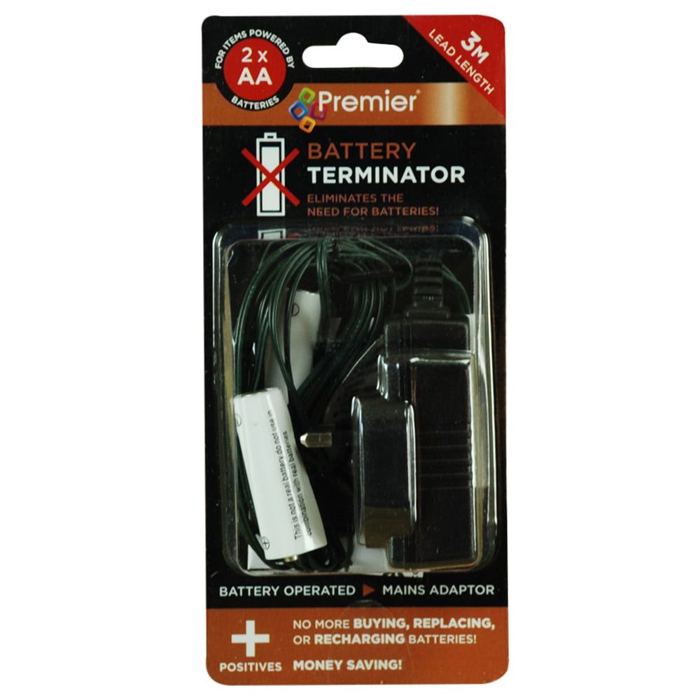 Samuel Alexander 2 x AA Battery Replacement Plug In Adapter Image 1