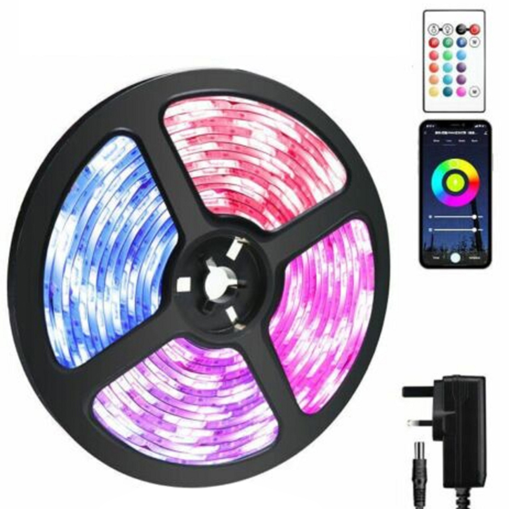 ExtraStar RGB LED Strip Light 5m with Remote Control Image 1