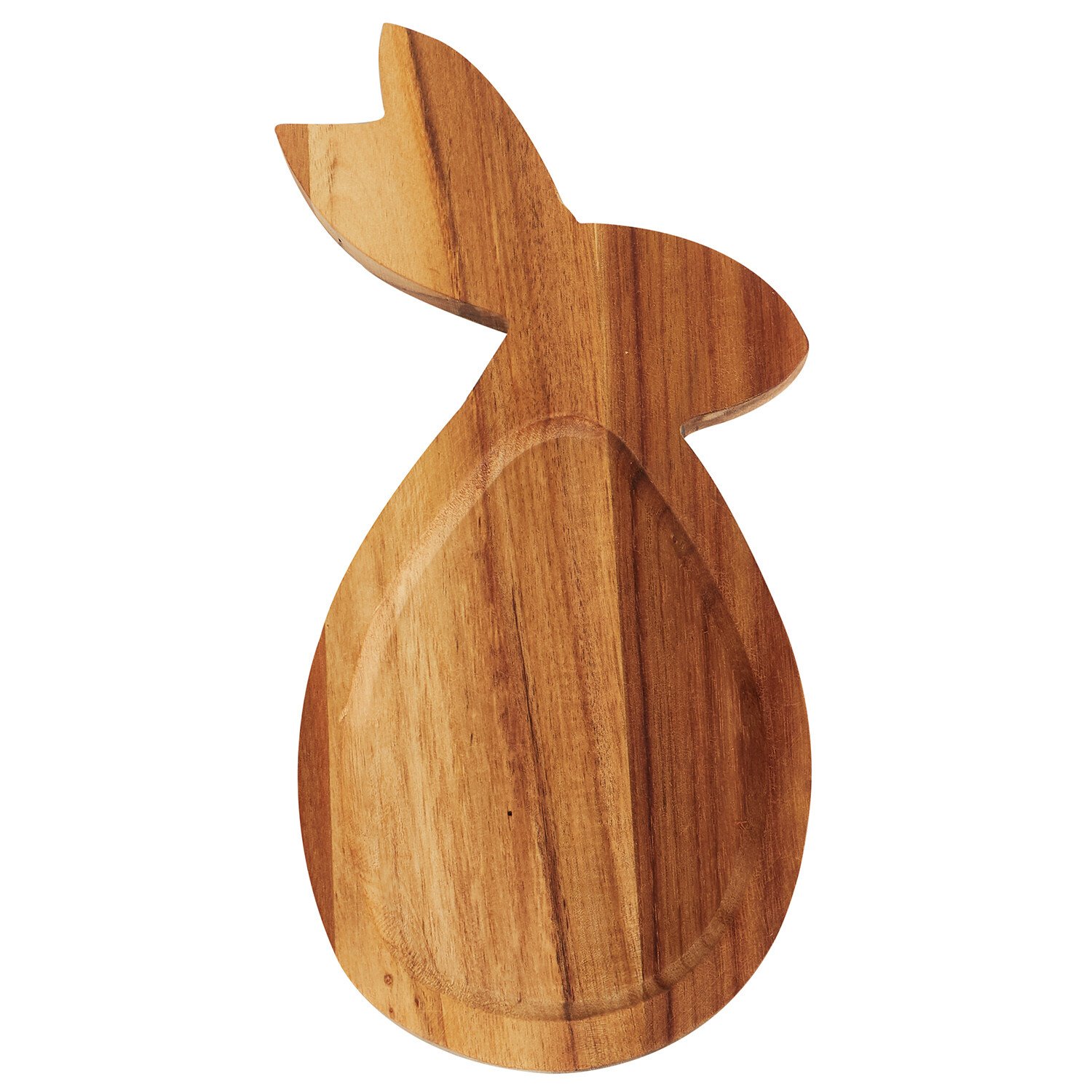 Acacia Bunny Serving Board - Brown Image 1