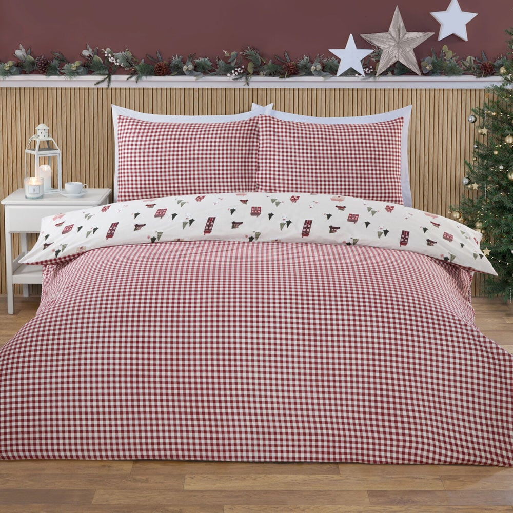 Home for Christmas Duvet Set - Multicolour / Superking Image 5