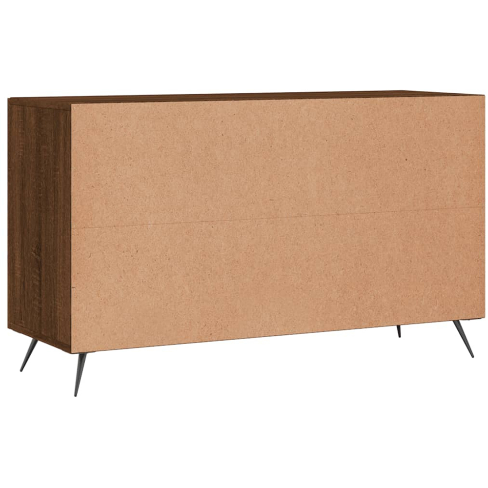 vidaXL 2 Door 2 Drawer Brown Oak Sideboard Image 8