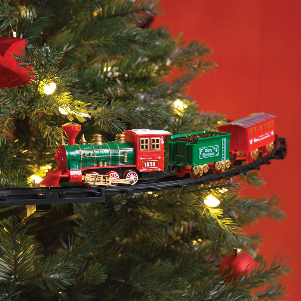 Christmas Tree Toy Train Set Image 3