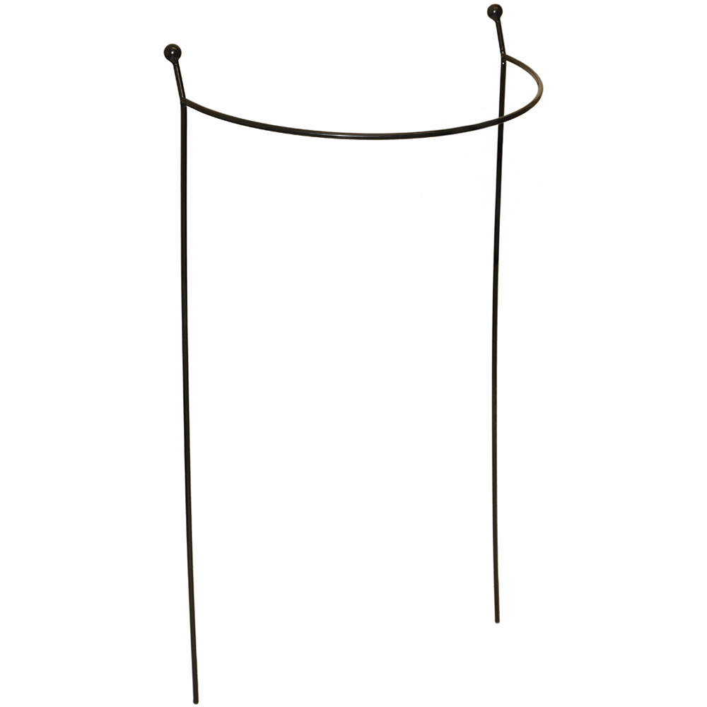 Samuel Alexander Tom Chambers Cottage Heavy Duty Black Metal Plant Support Arc 60 x 36cm 2 Pack Image 1