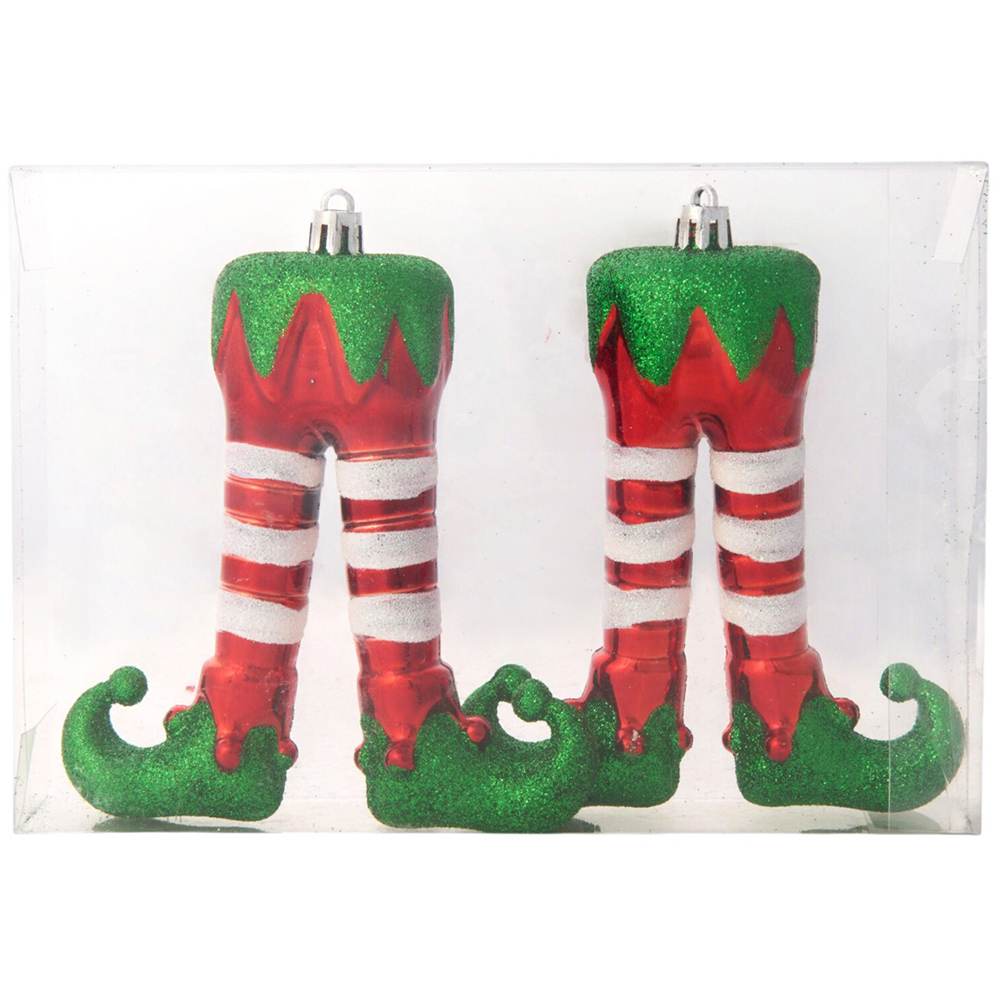 Set of 2 Elf Legs Decoration Image 3