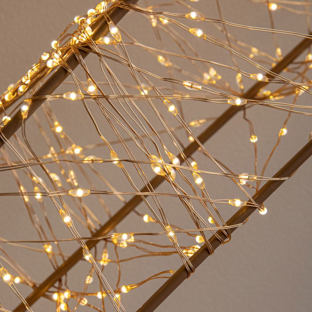 Samuel Alexander 2400 Warm White LED Light-Up Gold Christmas Star 58cm Image 3