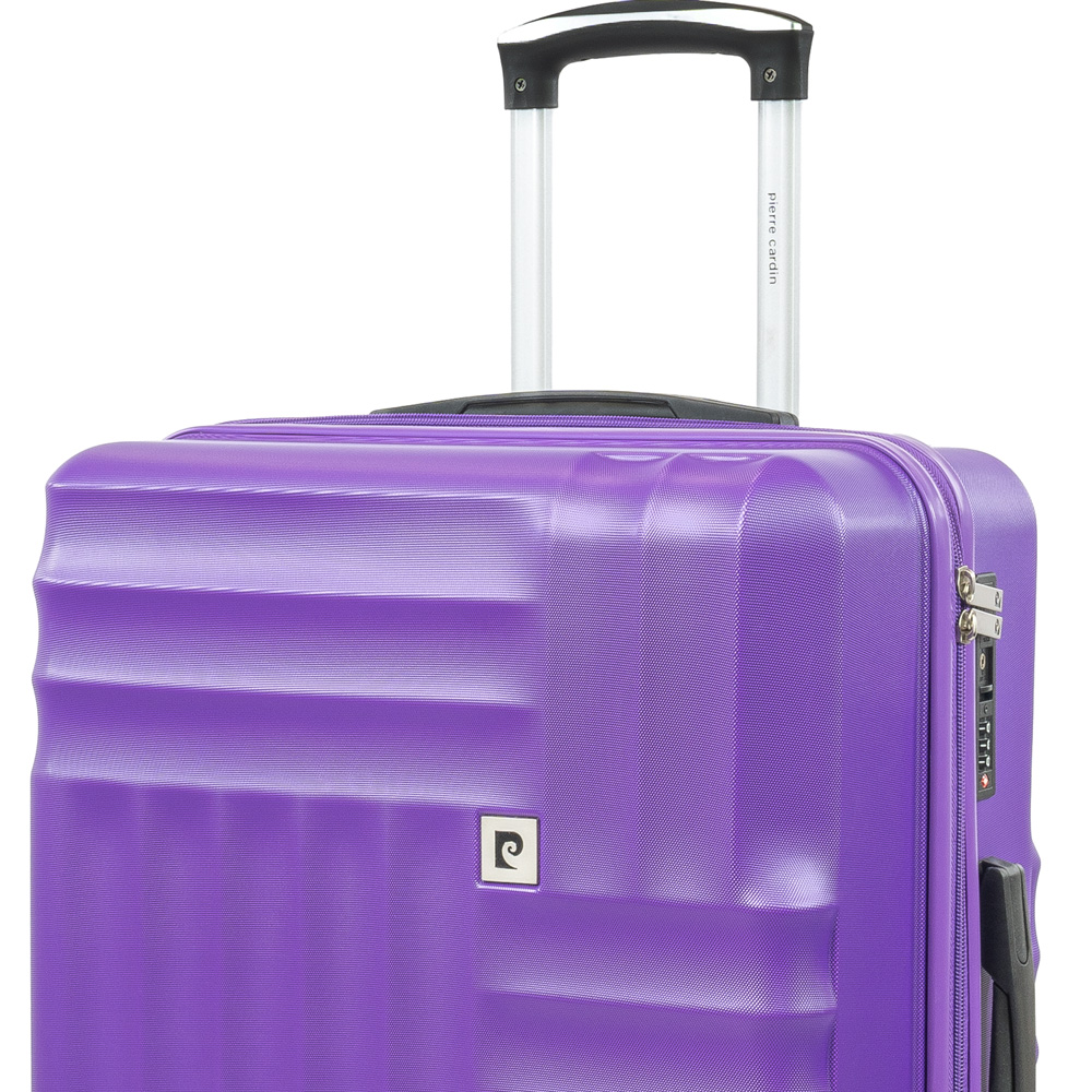 Pierre Cardin Medium Purple Trolley Suitcase Image 2