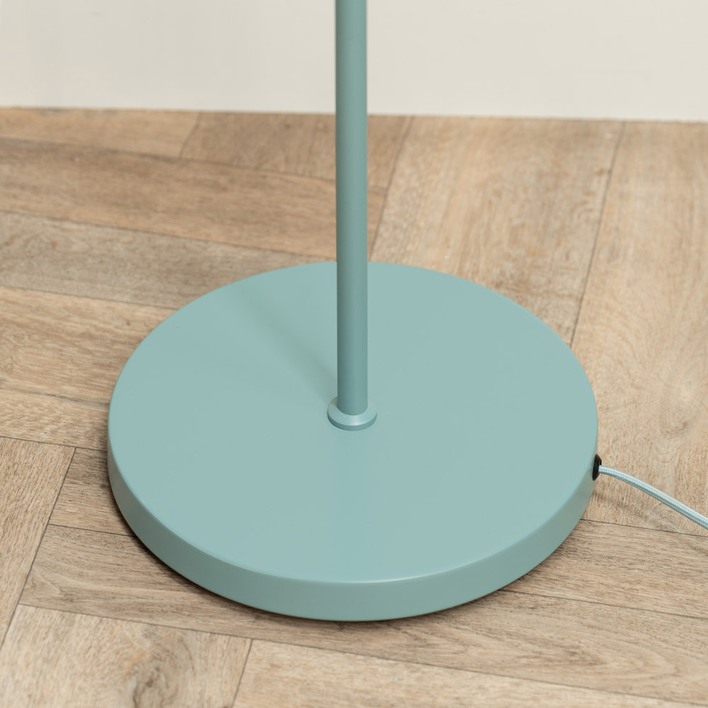 ValueLights Akira Blue Pleated Shade LED Floor Lamp Image 4