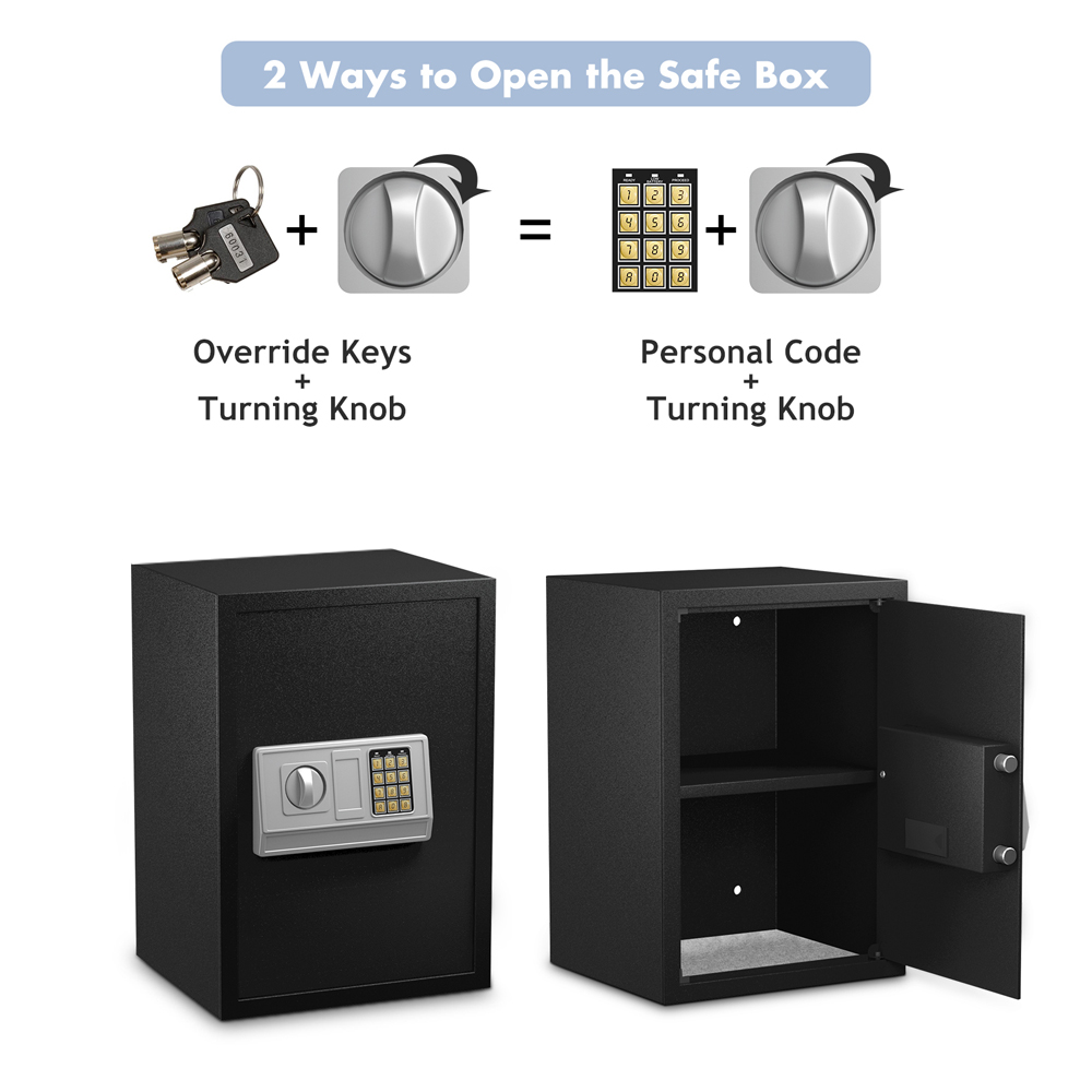 Costway Electronic Safe Box with Keypad Lock Image 6
