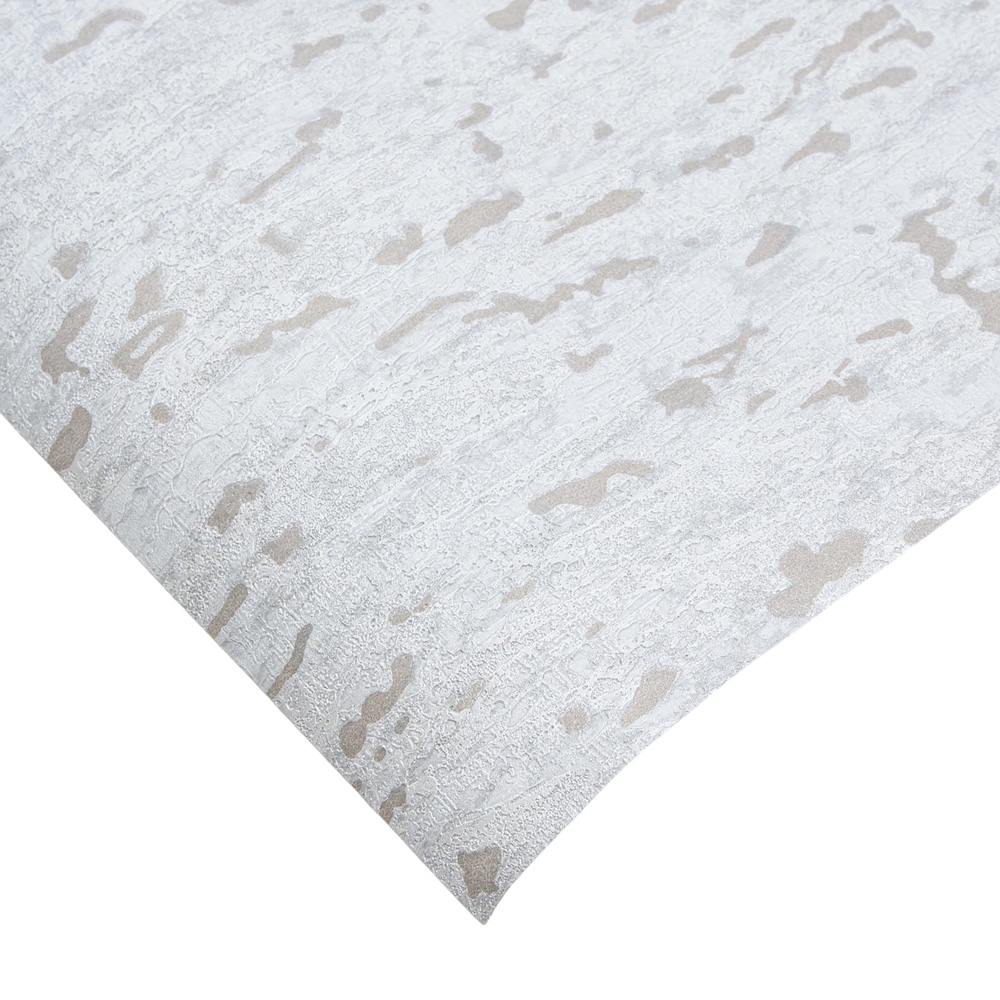 Living and Home Stone-Inspired Rectangle 3D Embossed Light Grey Non-Pasted Wallpaper Image 5