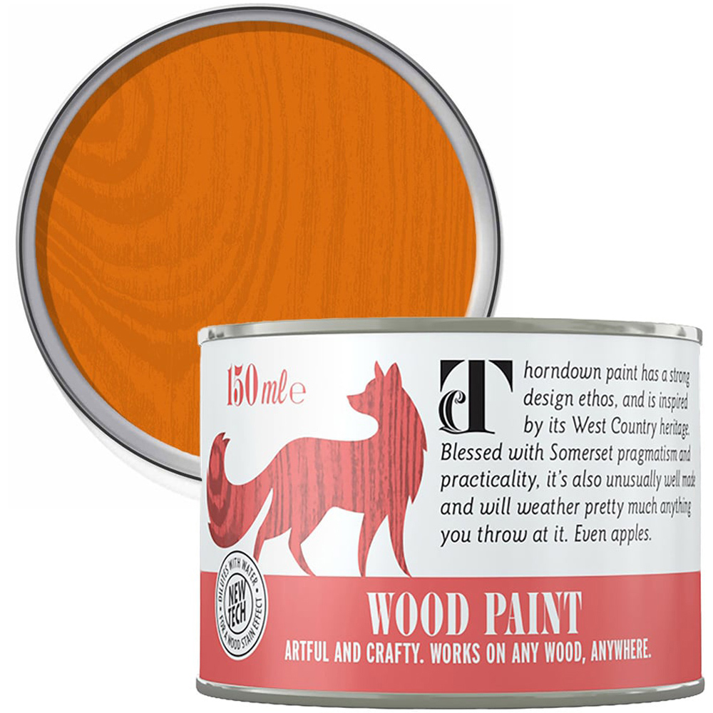 Thorndown Sundowner Orange Satin Wood Paint 150ml Image 1