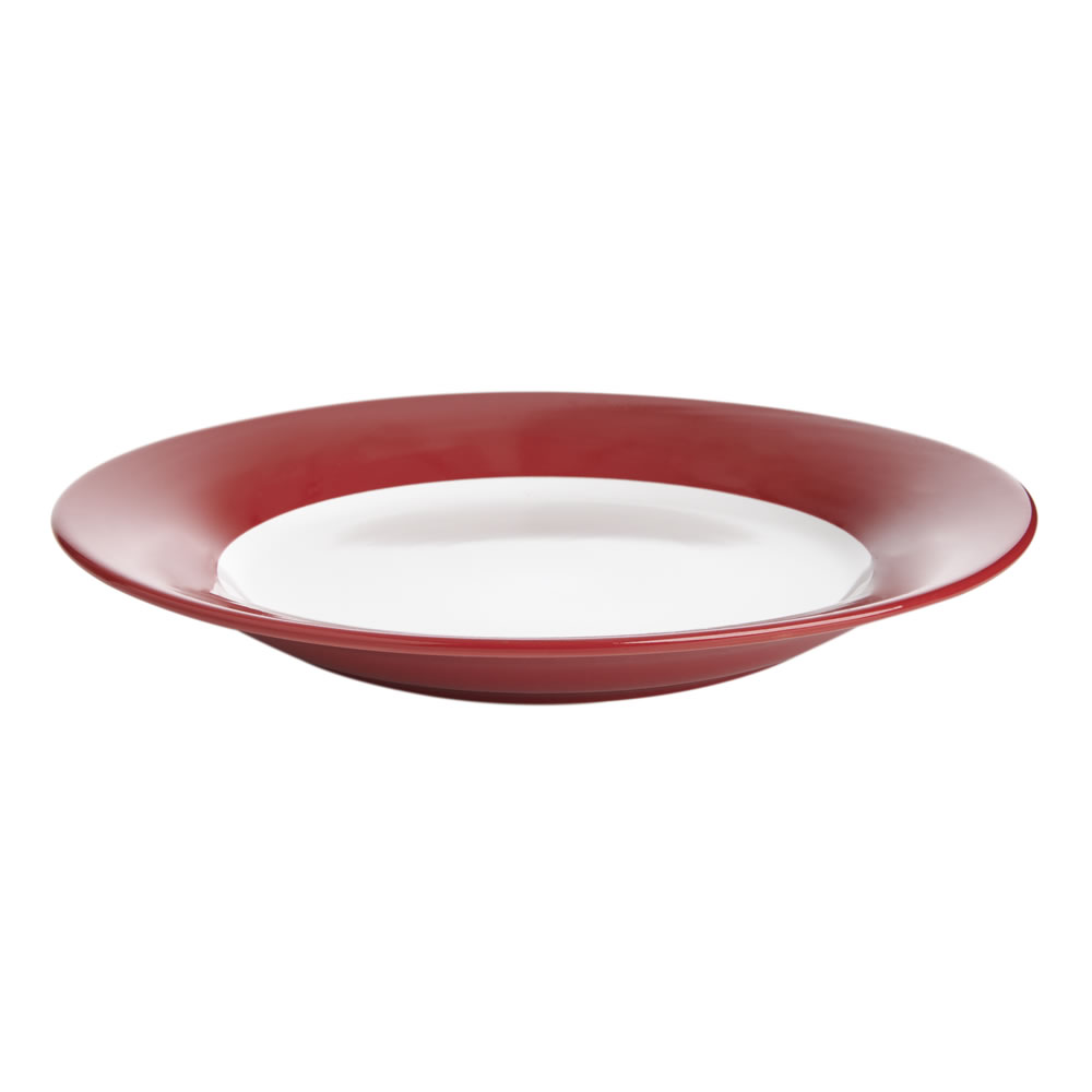 Wilko Colour Play Red and White Dinner Plate Image 2