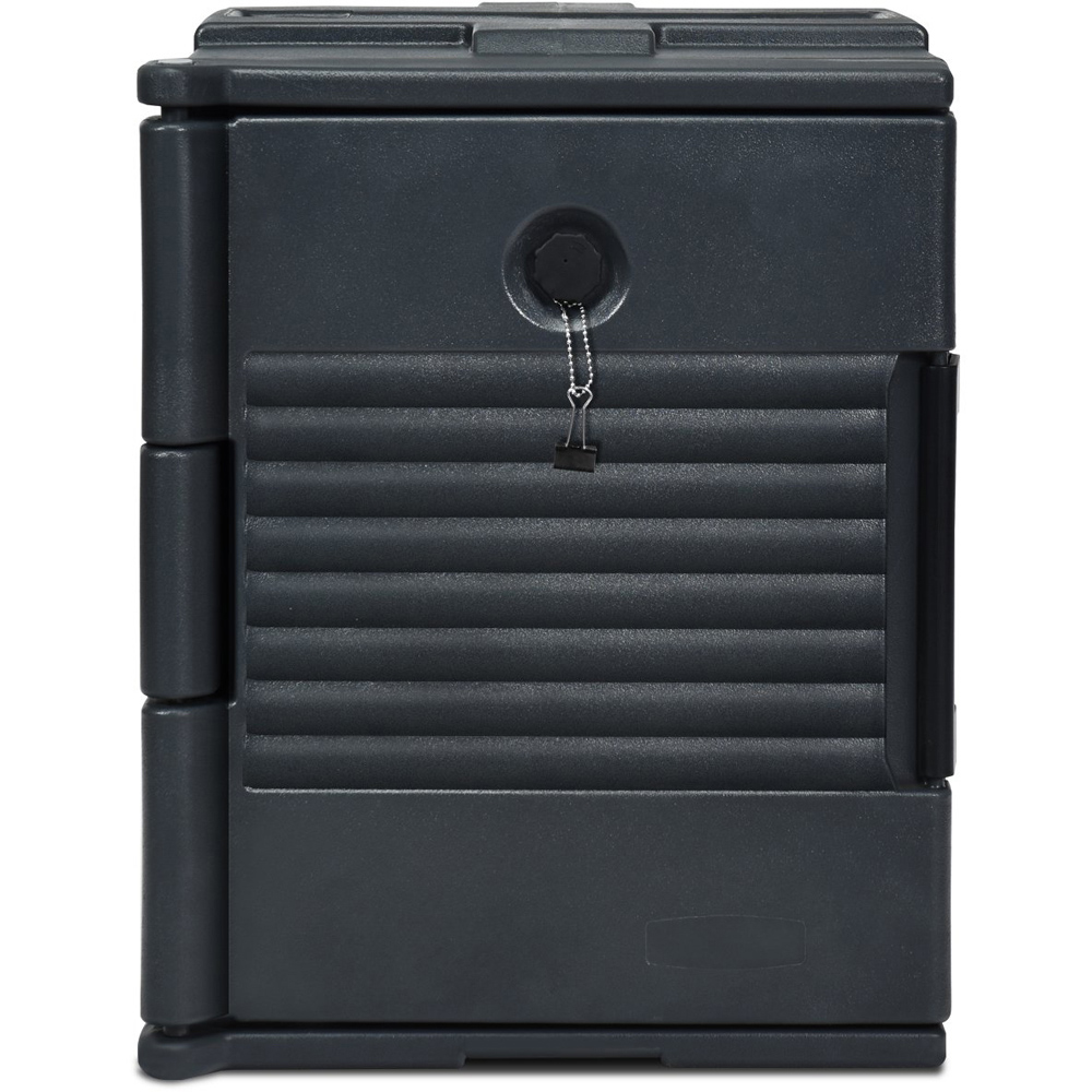 Costway Black Front Loading Insulated Food Pan Carrier Image 3