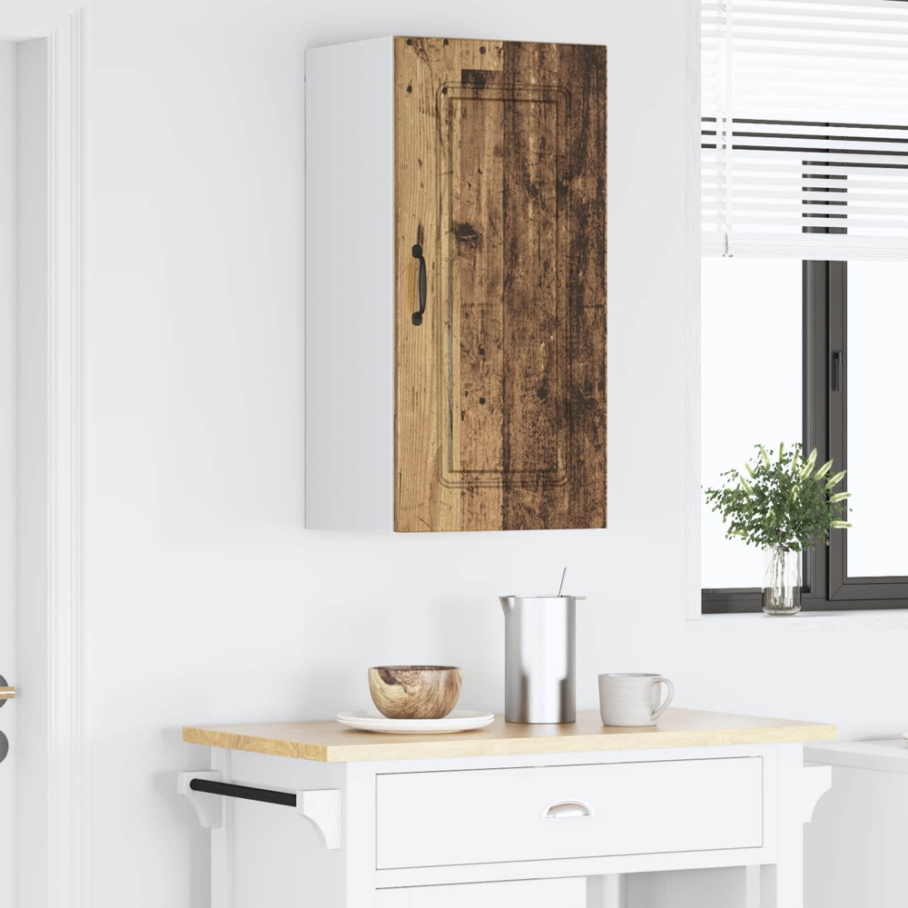 vidaXL Kalmar Single Door Old Wood Wall Kitchen Cabinet Image 9