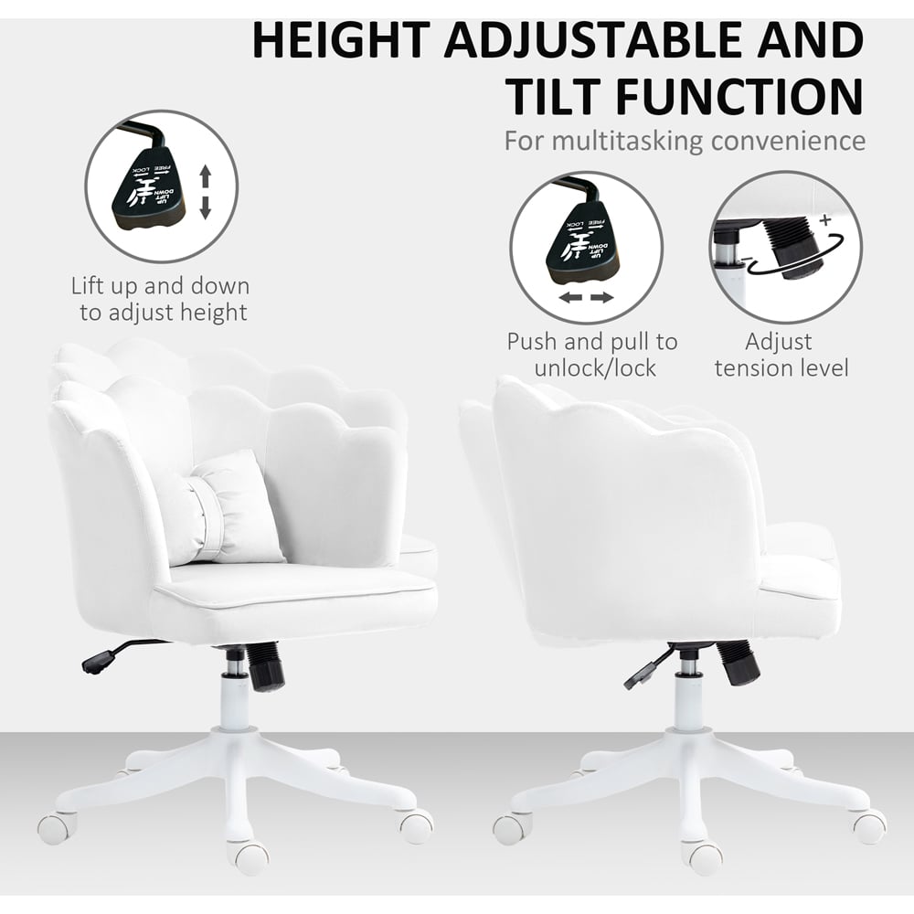 Portland Pink Wide Seat Armless Office Chair with Tilt Function Wilko Portland Pink Wide Seat Armless Office Chair with Tilt Function Wilko