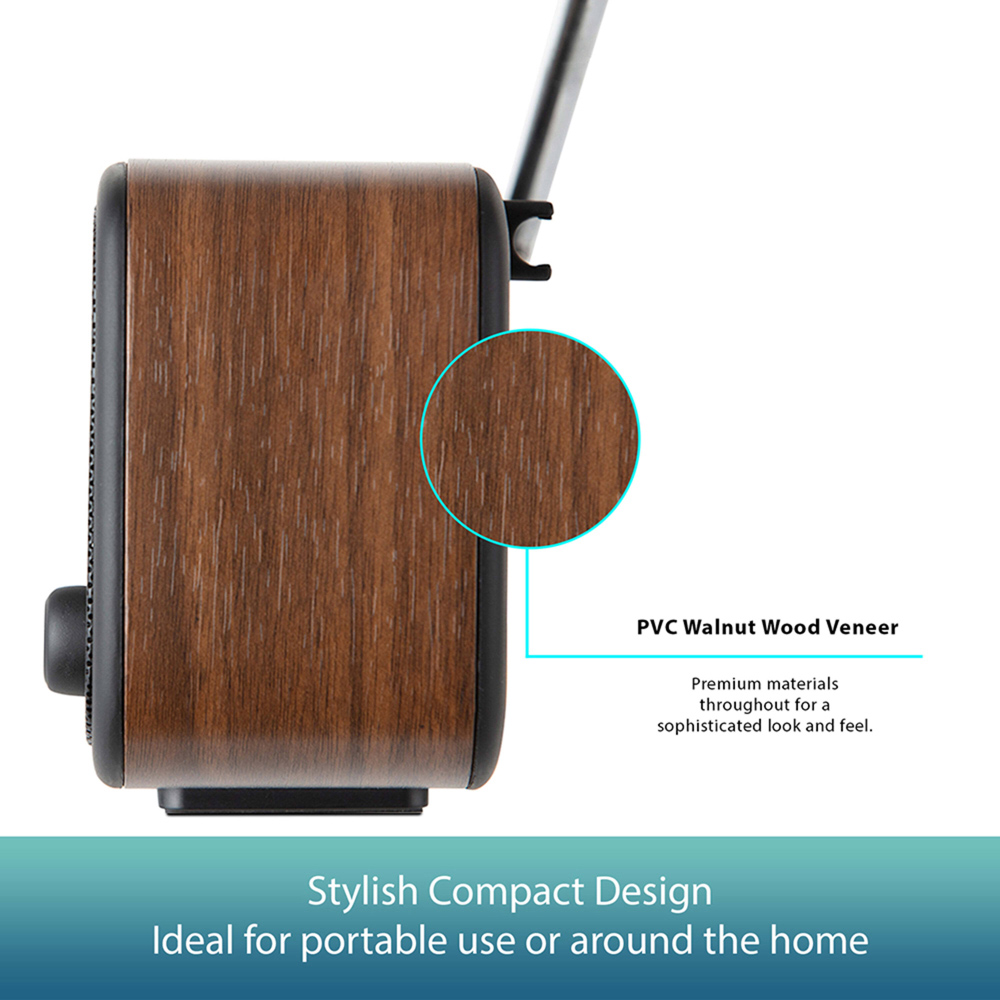 VQ Dexter Walnut DAB and FM Radio Image 7