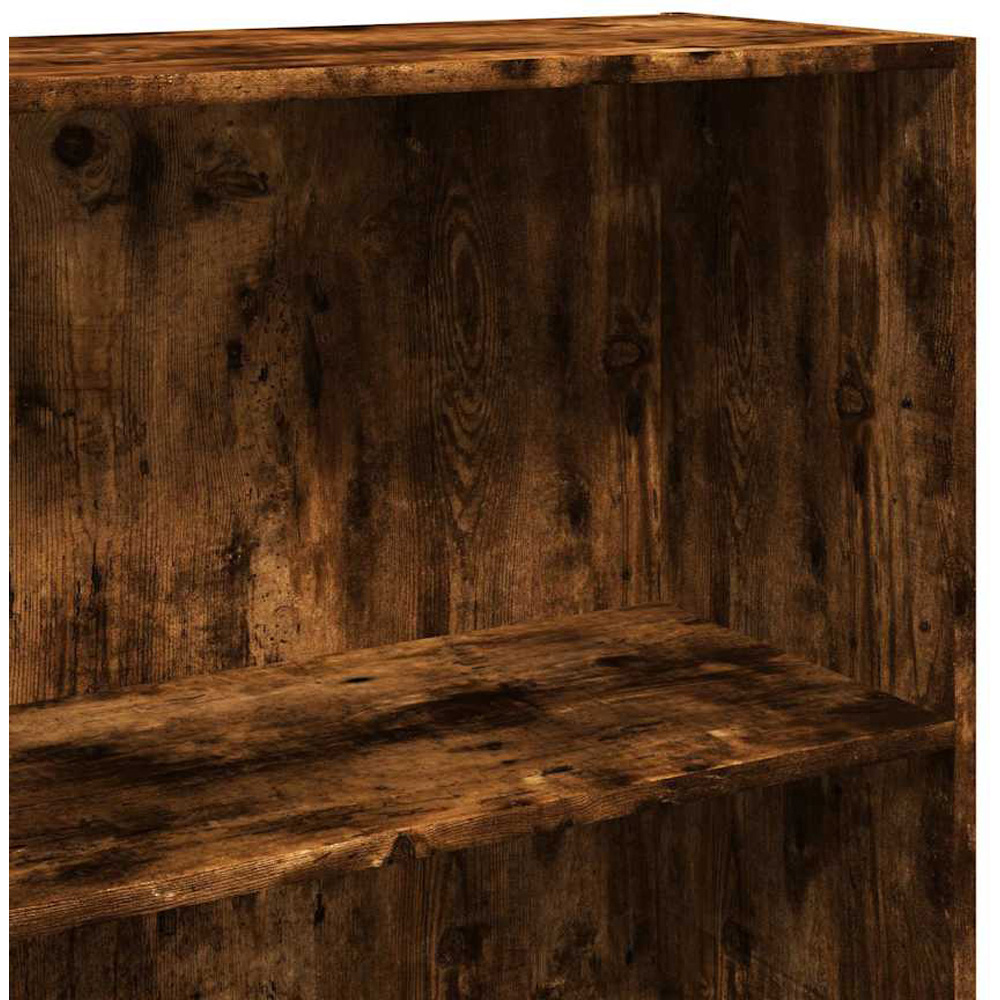 vidaXL 5 Shelf Smoked Oak Brown Bookcase Image 5