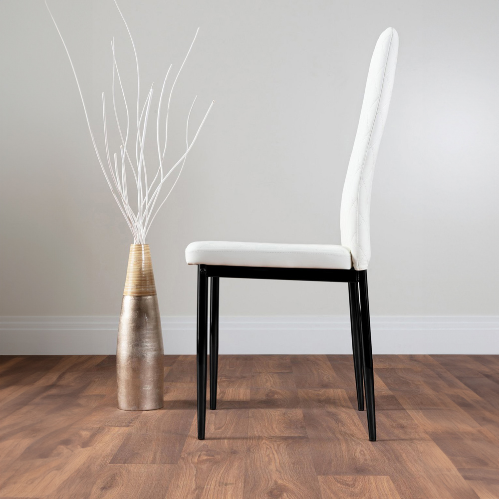 Furniturebox Arona Valera Concrete Effect 6 Seater Round Dining Set Grey and White Image 4
