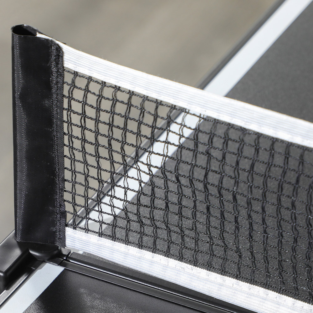 SPORTNOW Black and White Foldable Tennis Table with Net Image 6