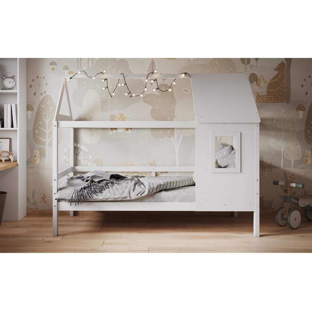 Flair Nature Single White Treehouse Bed Frame Image 6