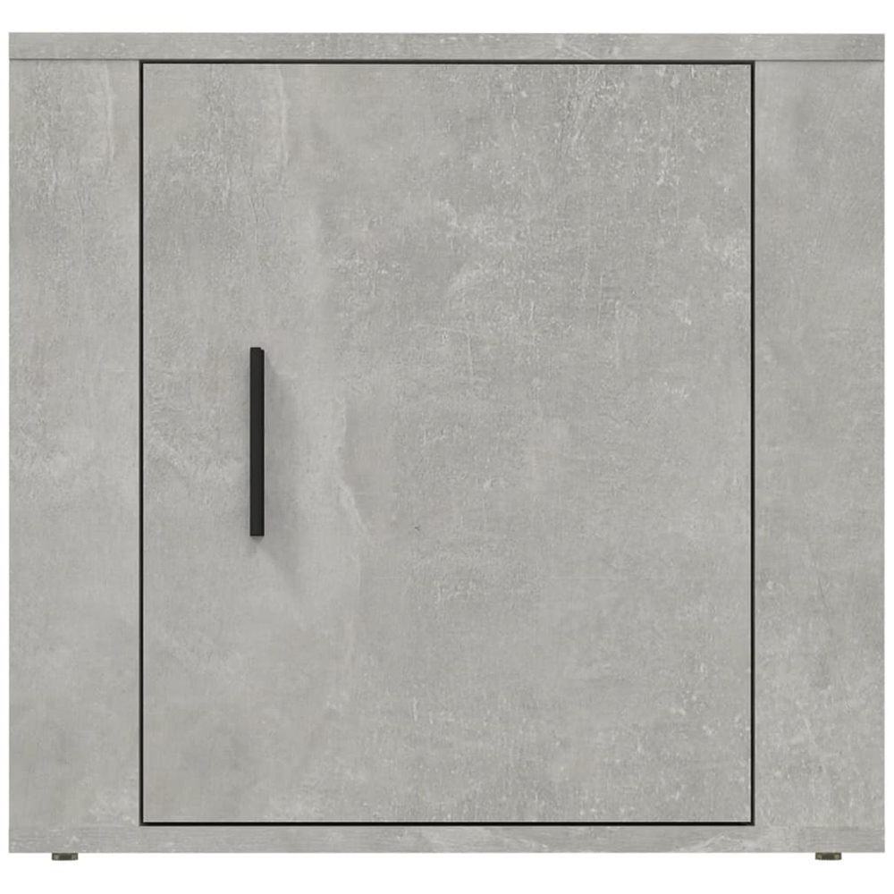 vidaXL Single Door Concrete Grey Bedside Table Image 4