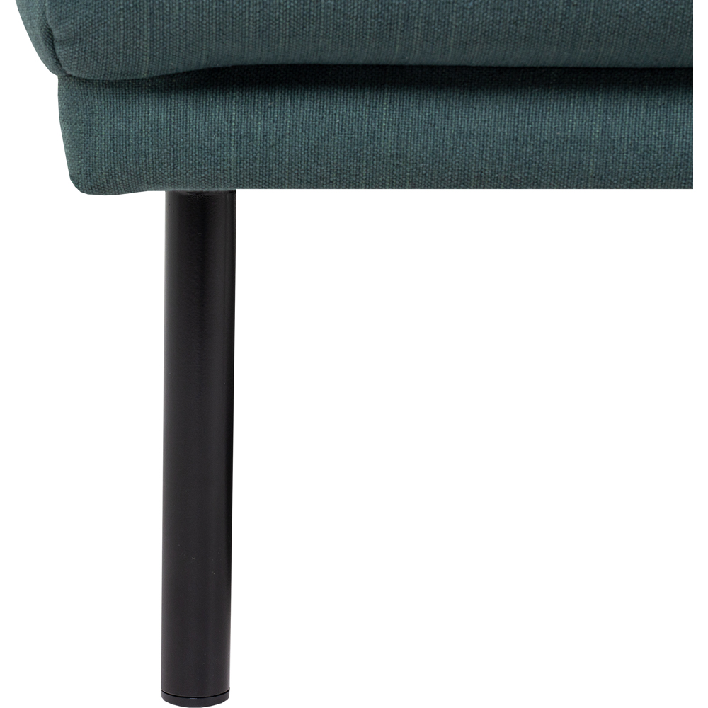 Florence Larvik 2.5 Seater Dark Green Sofa with Black Legs Image 7