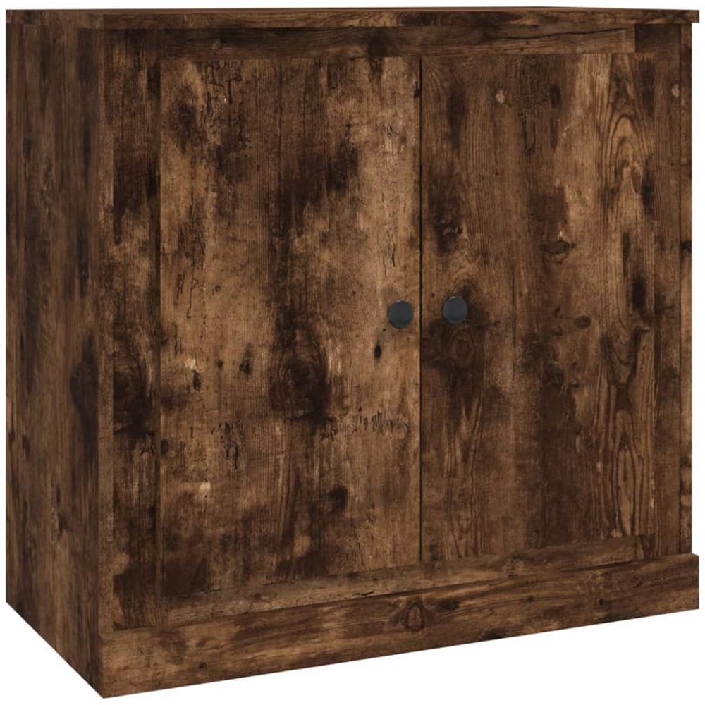 vidaXL 2 Door Smoked Oak Sideboard Image 2