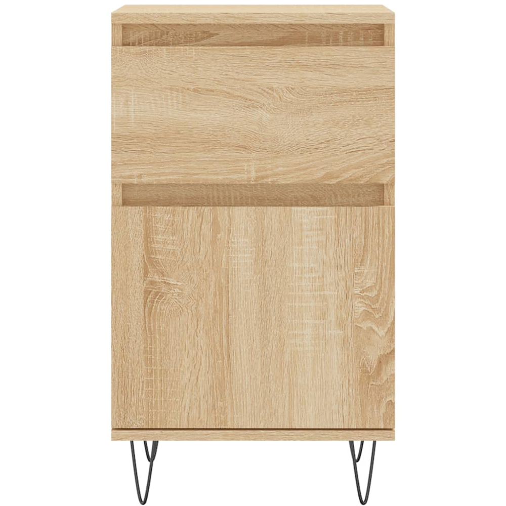 vidaXL Single Door Single Drawer Sonoma Oak Sideboard Image 5