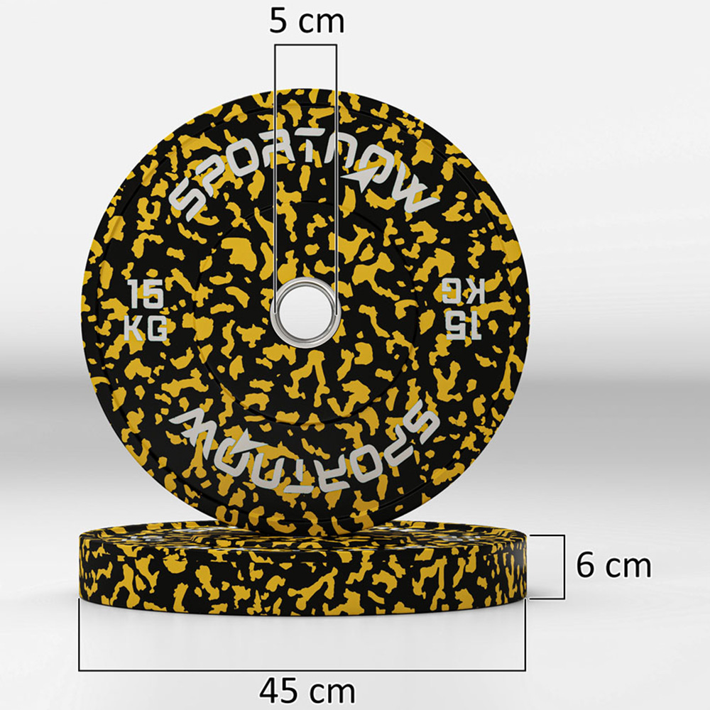 SPORTNOW Olympic Weight Lifting Weight Plates 15kg 2 Pack Image 9