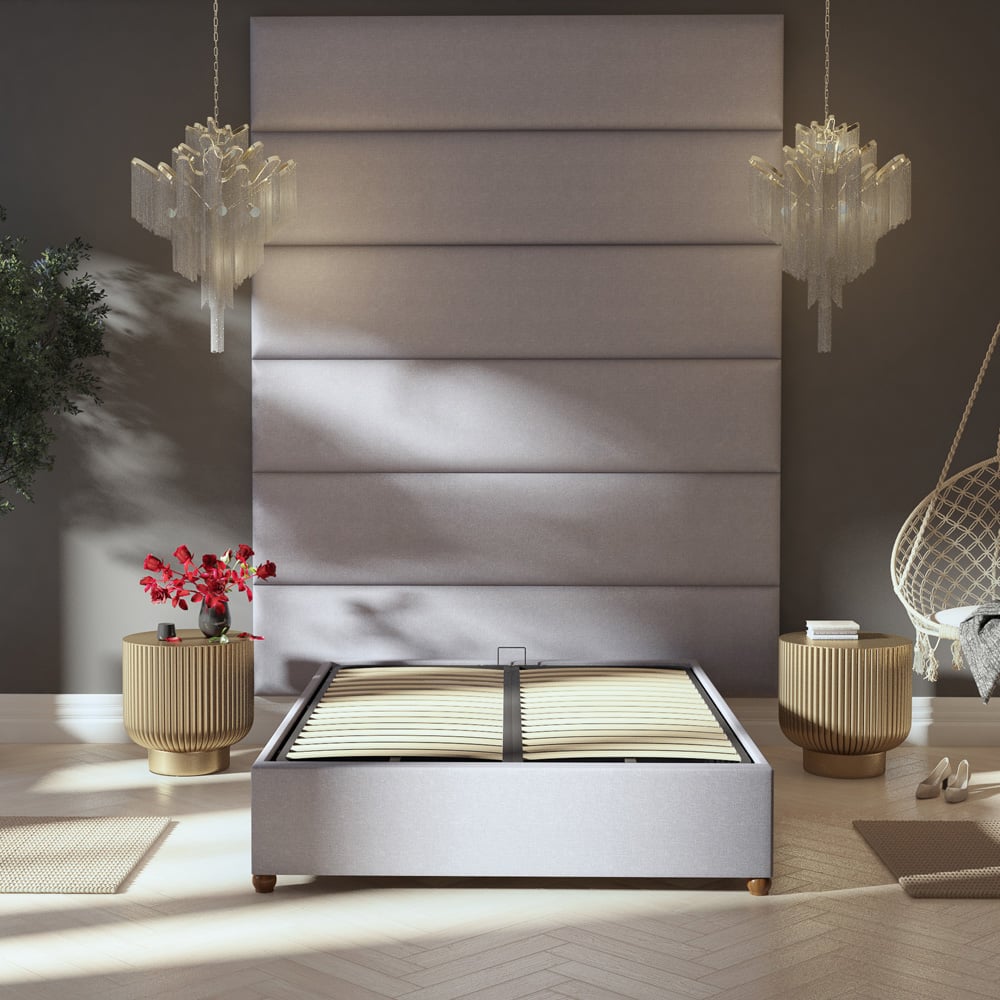 Aspire Furniture Llewelyn-Bowen Luxury Grey Eire Linen Wall Mounted Headboard 45cm Image 6