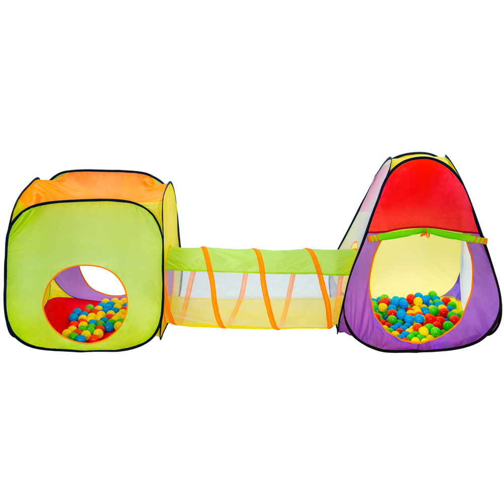 tectake Multicolour Ball Pit and Play Tent with 200 Balls Image 3