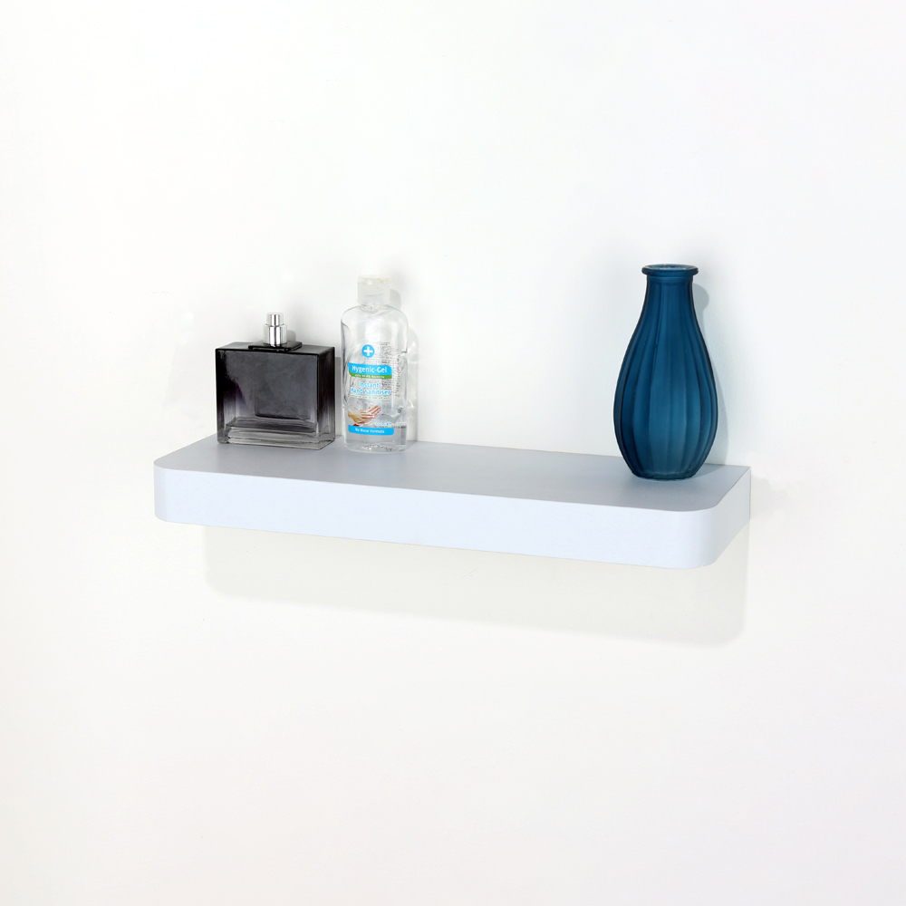 Core Products Trent 50cm Matt White Narrow Floating Shelf Kit Image 3