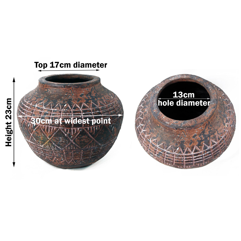 Leaf Aztec Vase Planter 30cm Image 6