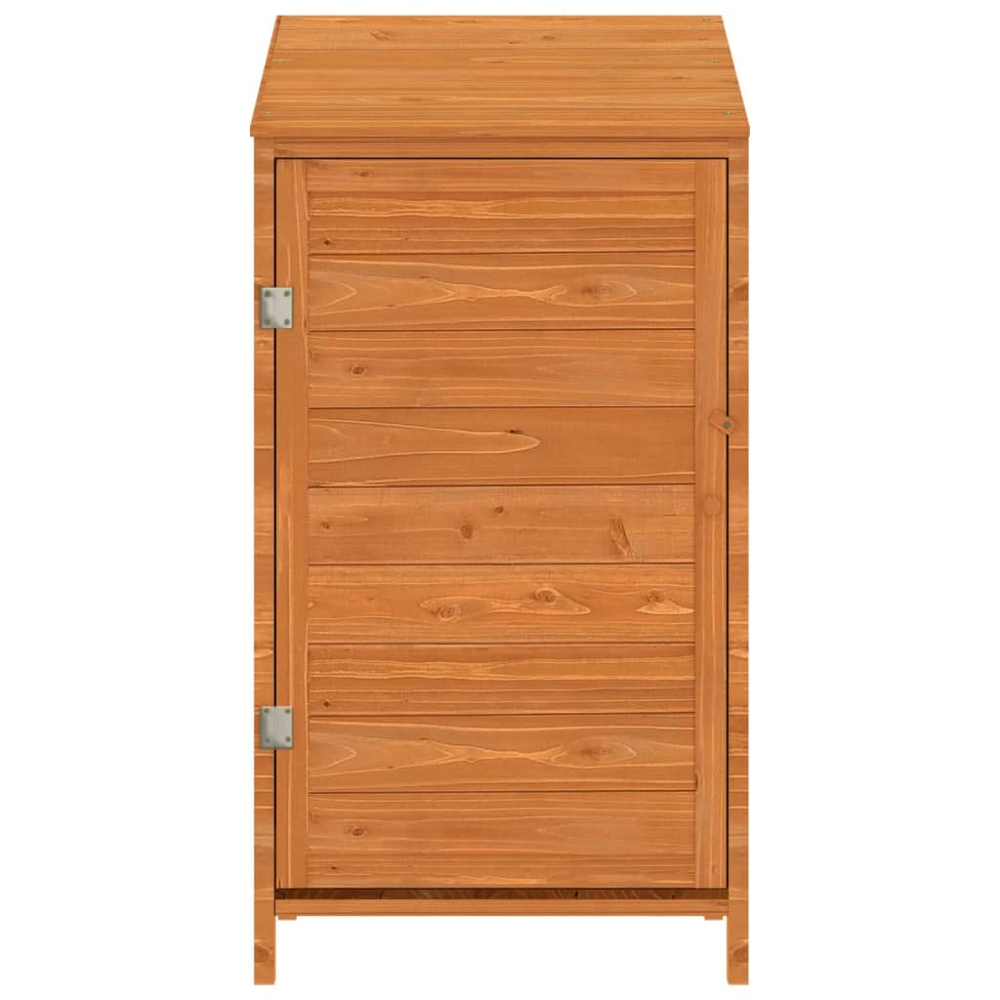 vidaXL 1.8 x 1.7ft Brown Wooden Pent Garden Shed Image 3