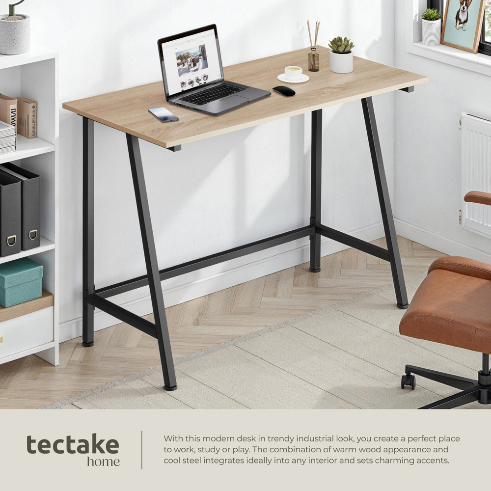 tectake Newton Oak Sonoma Office Desk Image 4