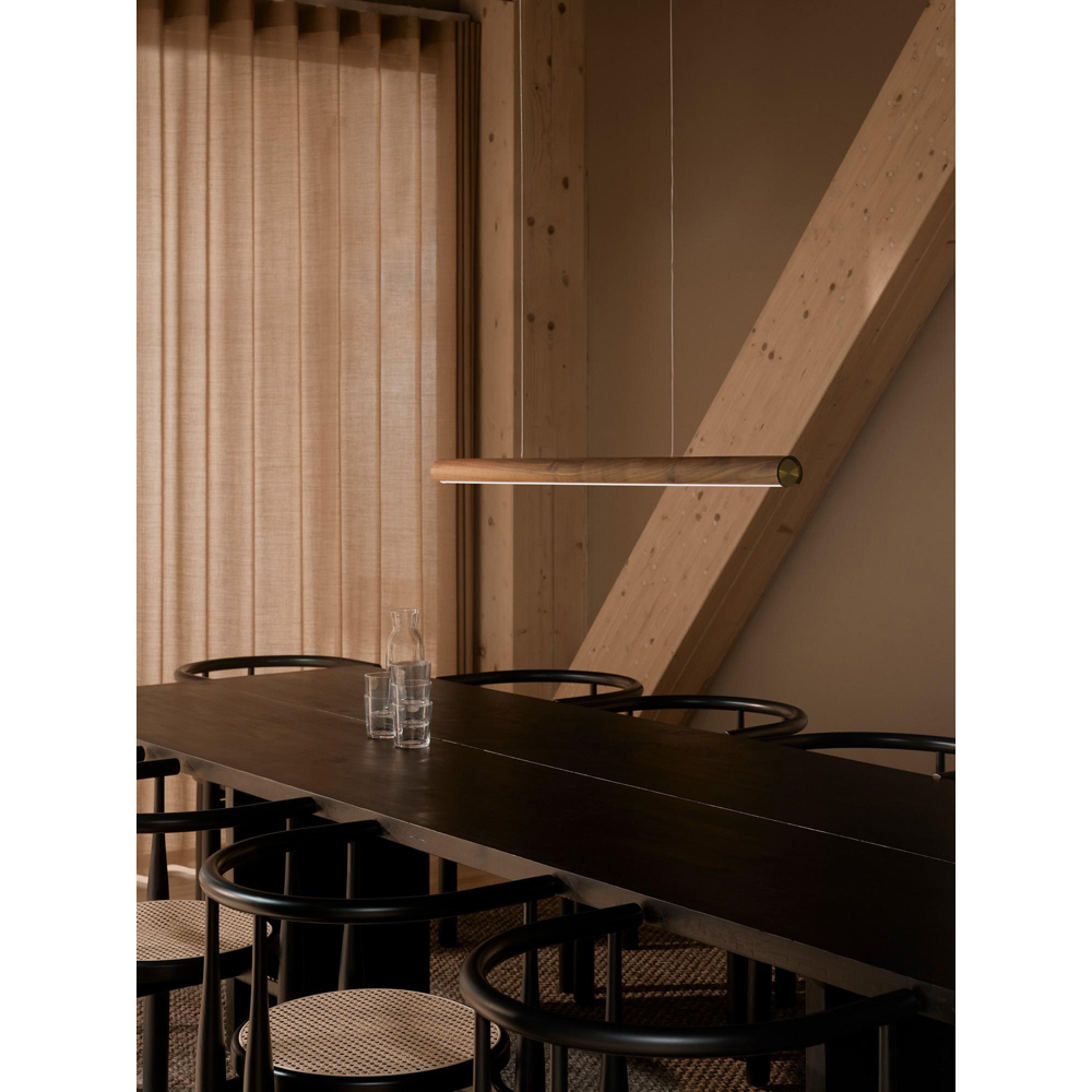 Nordlux Akeno Light Brown Slim Pendant Light Image 8