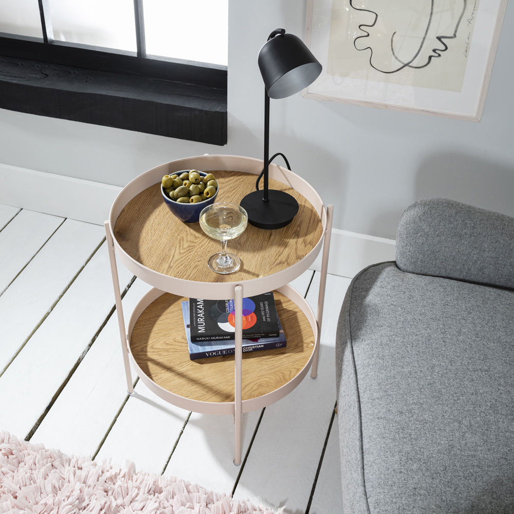Noa and Nani Solna Single Shelf Blush Pink Large Coffee Table Image 3