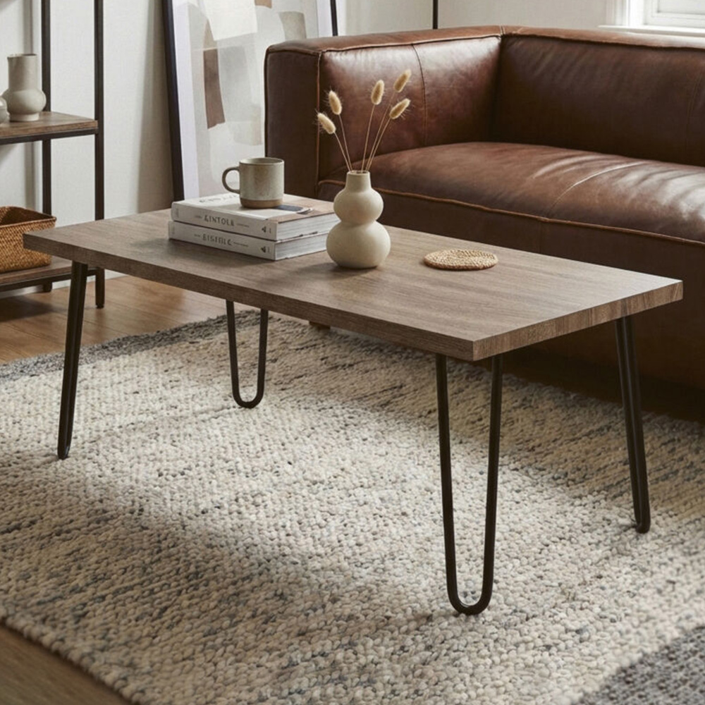Premier Housewares Borough Oak Coffee Table Image 1