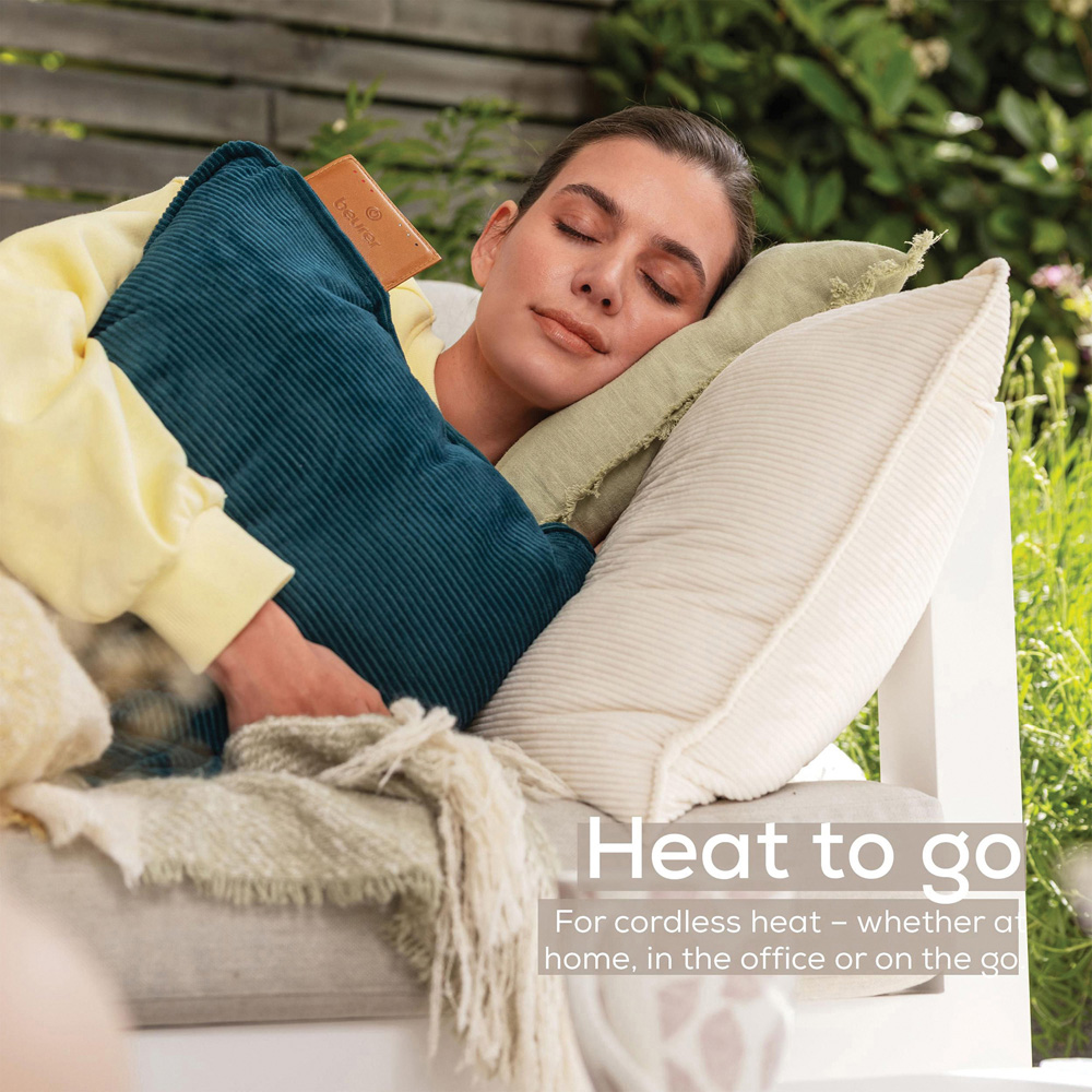 Beurer HK77 Cream Cordless Heated Cushion 38.4 x 38.4cm Image 3