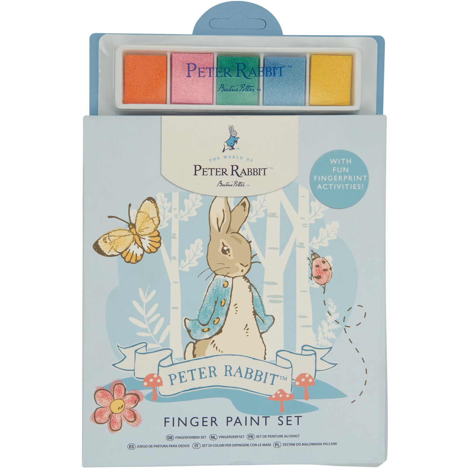 Peter Rabbit Finger Paint Set Image 1