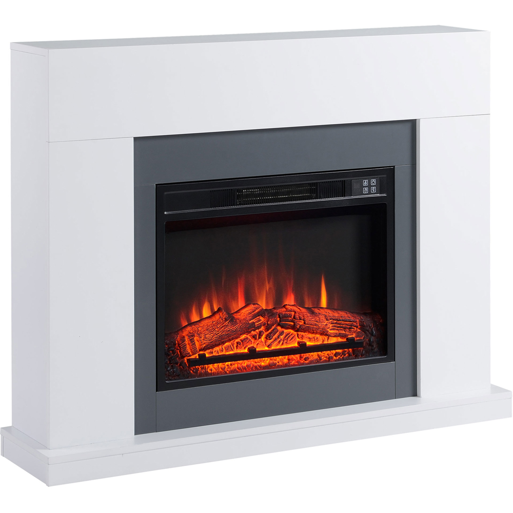 HOMCOM Electric Fireplace Suite with Remote Control 2000W Image 1