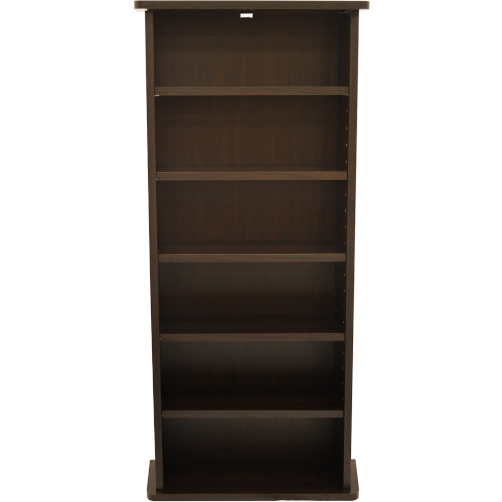 Watsons Chak Dark Oak 6 Shelf CD and DVD Media Storage Unit Image 3