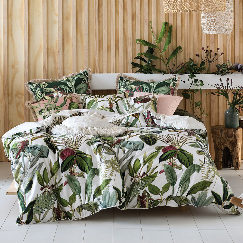 Linen House Wonder Plant Double Botanical Duvet Cover Set Image 1