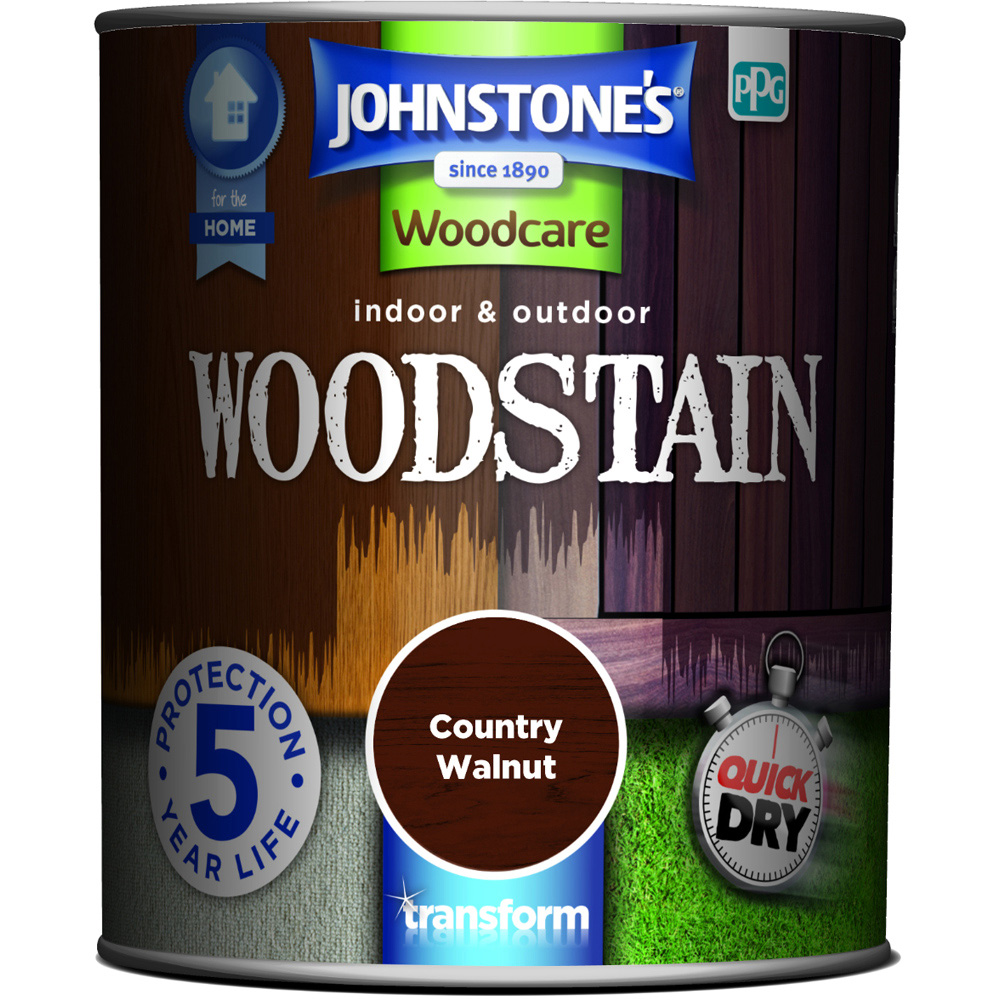 Johnstone's Country Walnut Woodstain 750ml Image 2