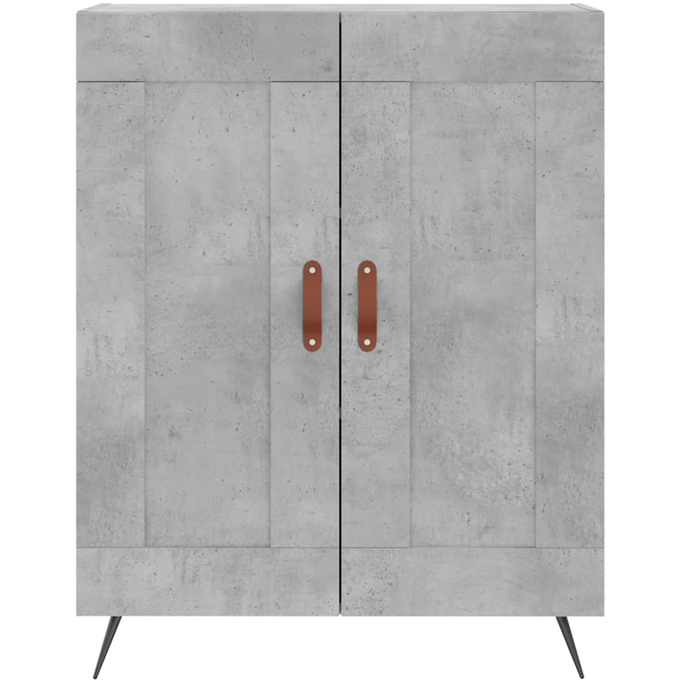 vidaXL 2 Door 3 Shelf Concrete Grey Tall Highboard Image 8