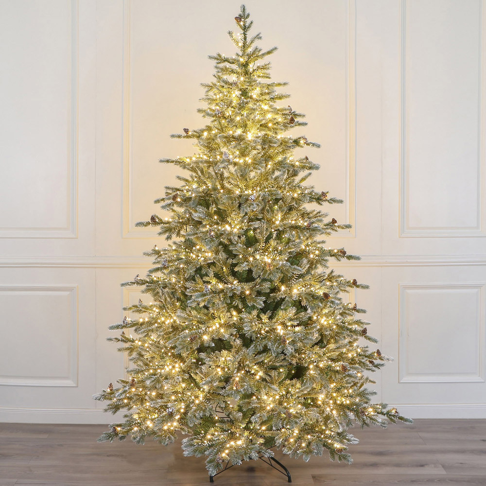 7ft Pre-Lit Fontaine Fir Christmas Tree Image 4